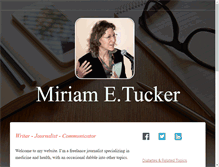 Tablet Screenshot of miriametucker.com